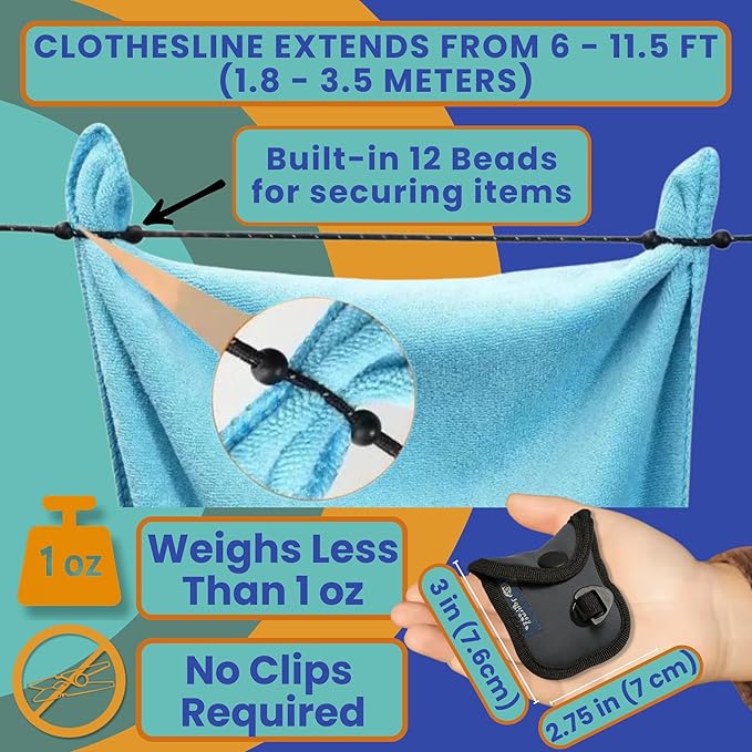 Travel Laundry Detergent Sheets Gift Set – Laundry Detergent Sheets 50-Count + Universal Sink Stopper, Lightweight Travel Clothesline and Strong Portable Clothesline for Hotels, Cruises & Camping