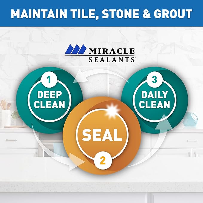 Miracle Sealants Tile & Stone Cleaner Concentrate for Natural Stone, Tile & Grout, Gallon