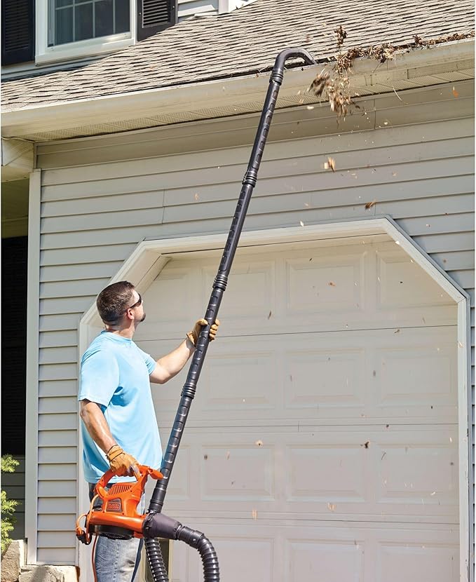 BLACK+DECKER Gutter Clean Attachment For Blower, Quick Connect (BZOBL50)