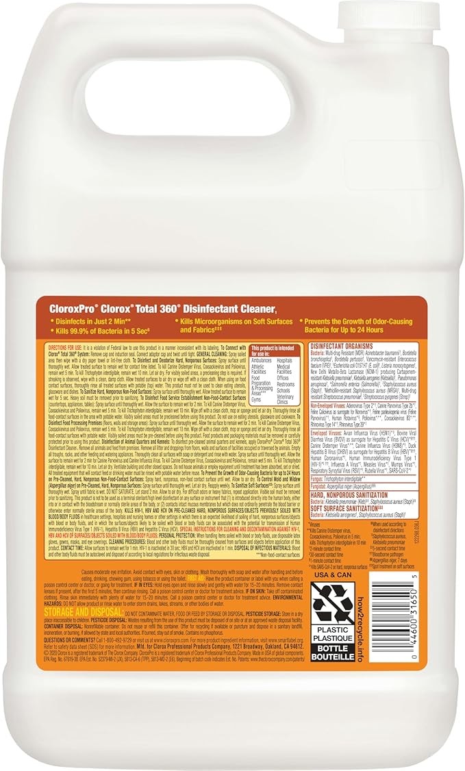 CloroxPro??? Clorox Total 360?? Disinfectant Cleaner, 128 Ounces