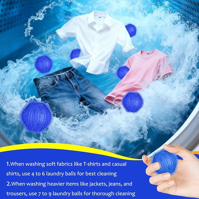 Pet Hair Remover for Laundry, Reusable Hair Catcher Balls for Pet Homes | Built for Heavy-Shedding Homes, Captures Human & Pet Hair in Washer & Dryer Loads for Clothes, Towels & Bedding, 12PCS - Image 7