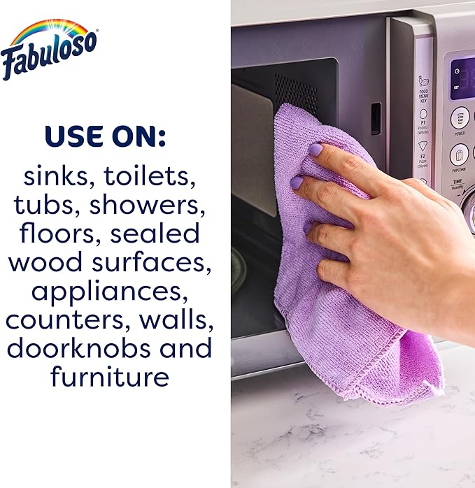 Fabuloso Multi-Purpose Cleaner, 2X Concentrated Formula, Refreshing Lemon Scent, 56 oz