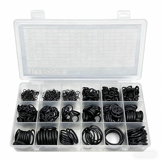18 Size 770 Pcs Universal Metric Nitrile Rubber(NBR) O Ring Assortment Kit for Various car Auto Hydraulic Faucet Plumbing Pressure Washer Air or Gas Sealing Repair Home Repair