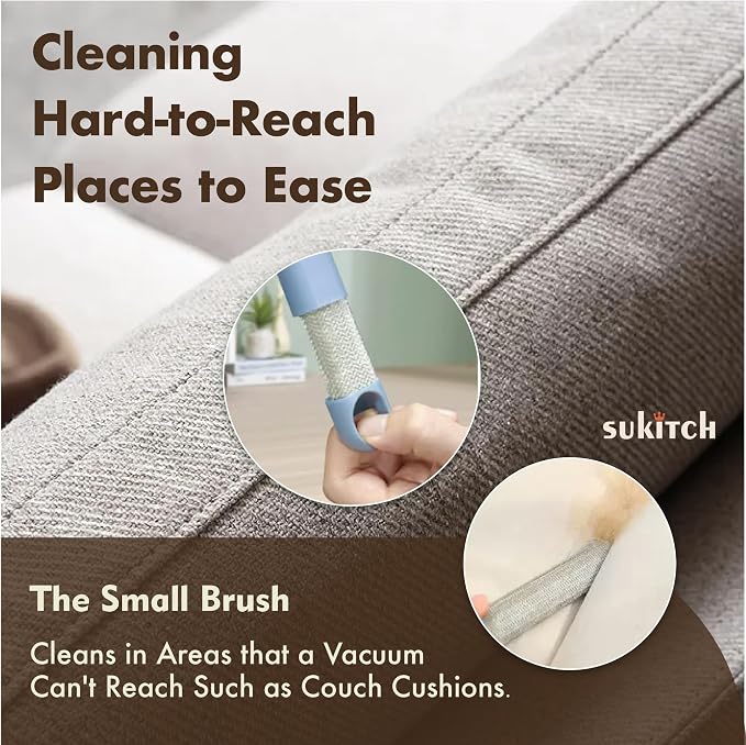 Dog & Cat Hair Remover for Couch, Reusable Lint Brush for Furniture | Multifunctional Fur Removal Tool, Reusable Design with No Refills Needed for Couch, Sofa, Bedding & Car Seats - Image 8