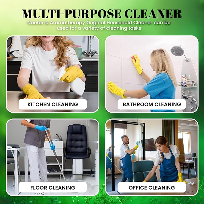 Naeterra Multi-Surface Concentrate – Botanical Aromatherapy Household Cleaner - No Synthetic Anything 32 oz – Non-Toxic & Safe for Pets and Children