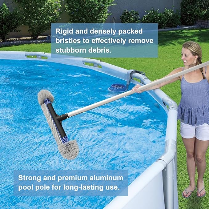 Poolvio Pool Cleaning Kit Bundle– Inground & Premium Above-Ground Combo Set