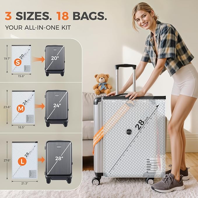Nicetree 18-Pack Vacuum Storage Bag