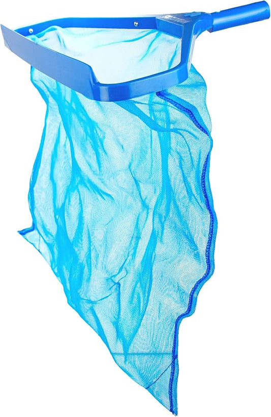 SWIMLINE HYDROTOOLS 8030 Leaf Net For Inground Above Ground Pool Pond | Extra Large Skimmer Net Cleaning Tool Ultra Fine Deep Mesh Bag | Durable Introductory Aluminum Frame | For Debris Bugs Pickup