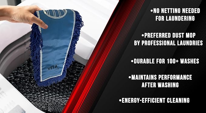 Ultimate Dust Mop Kit: Industrial-Grade Performance, Heavy-Duty Frame, Telescopic Handle - Blue 48 Inch