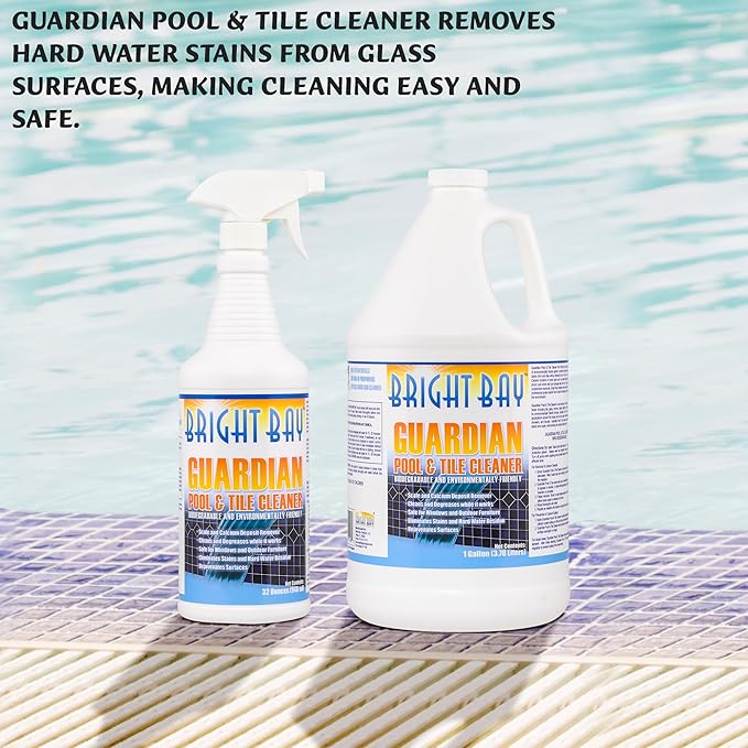 Pool & Tile Cleaner Removes Calcium Buildup & Scum Line Remover, Biodegradable and Environmentally Friendly (1 Gallon)