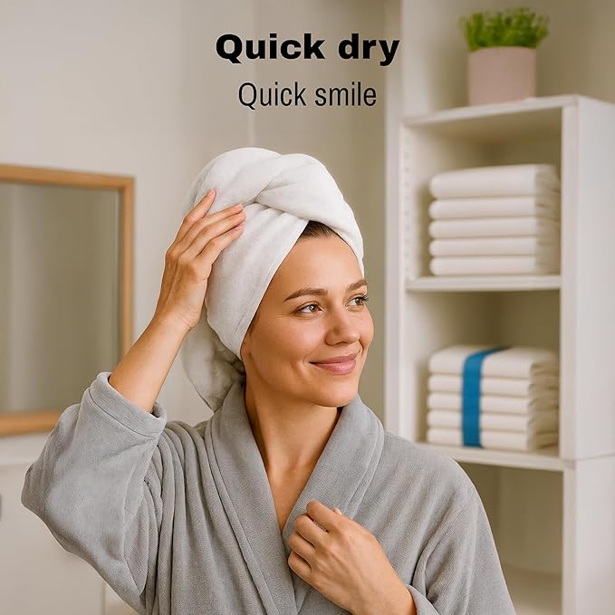 JMR White Bath Towels Bulk Pack of 12 (22x44) - 100% Cotton Lightweight & Quick-Dry Cotton Towels for Hotel, Rental Properties, Gym & Commercial Use