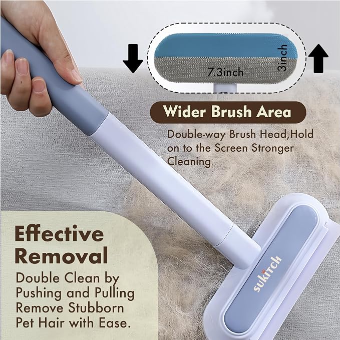 Dog & Cat Hair Remover for Couch, Reusable Lint Brush for Furniture | Multifunctional Fur Removal Tool, Reusable Design with No Refills Needed for Couch, Sofa, Bedding & Car Seats - Image 5