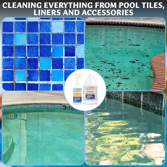 Pool & Tile Cleaner Removes Calcium Buildup & Scum Line Remover, Biodegradable and Environmentally Friendly (1 Gallon)
