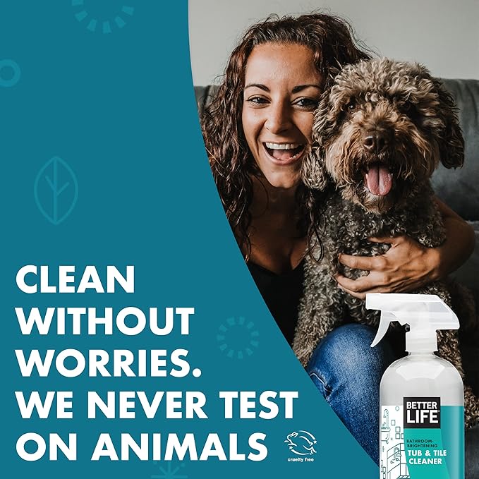 Better Life Floor Cleaner 32 Oz 2 Pack + All Purpose Cleaner Unscented 32 Oz Pack of 2 + Tub & Tile Cleaner 32 Oz 2 Pack
