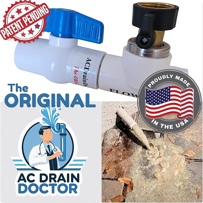The ORIGINAL AC Drain Doctor. Condensate Drain Line Cleaner Tool. No More Clogs Ever.