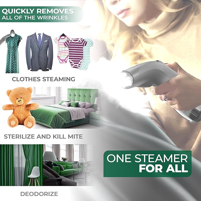 Steamer for Clothes Fabric Steam for Travel & Mini Size Handheld Garment Clothing Steamers for Cloth Travel Woman Gifts