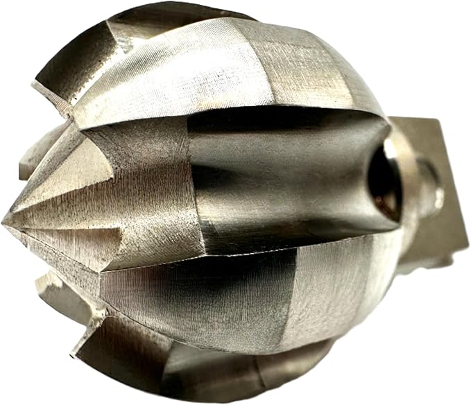 1.6” Flow Fixer Drain Cleaner Plumbing Snake Cutter Head for 2" - 3" Pipes, Clears & Scrapes Pipe Inner Walls, Fits 3/8”, 1/2" or 9/16” Cables, for Commercial & Residential Use