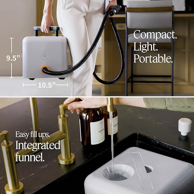 Dupray Neat Plus Steam Cleaner and Awesome Bag, 18 Accessories, Fast Heat-Up, Chemical-Free Cleaning, Multipurpose Steamer *Kills 99.9% of Bacteria & Viruses