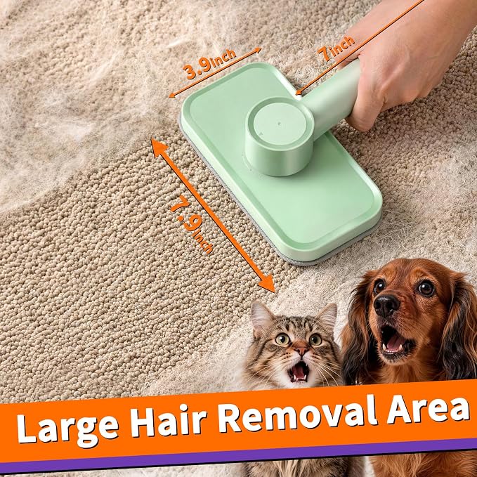 Pet Hair Removal Tool, Reusable Lint Brush for Multi-Fabric Edge | Upgraded Lint Broom Electrostatic Lint Brush Ideal for Pet Hair Removal, Couch & Bedding Cleaner, Dog & Cat Fur Removal - Image 7