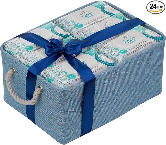 24 Pack Surface Cleaning Wipes Bleach Free, All-Purpose Cleaner for Bathroom, Kitchen, Office, 1728 Count Soft Flow with Gift Basket