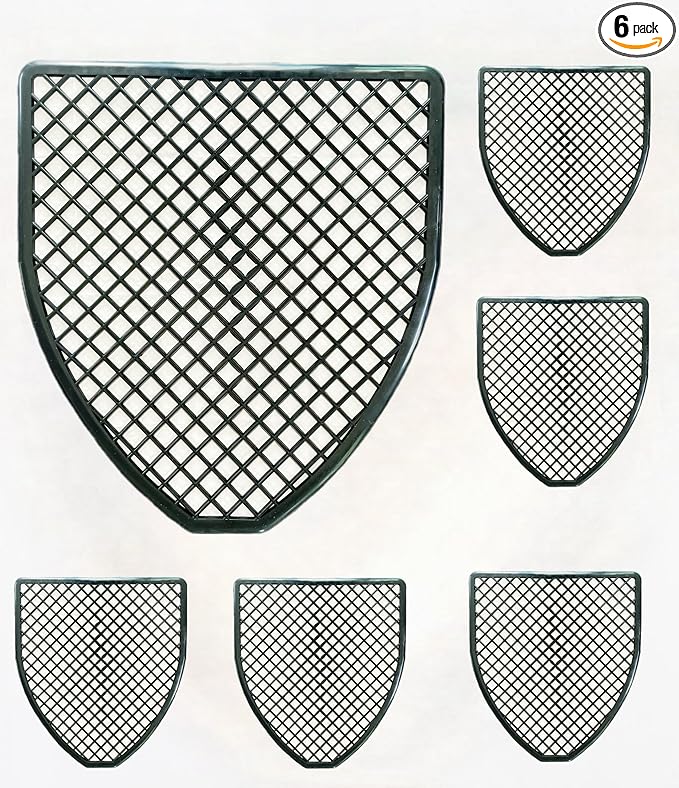 Urinal Mats (6,12,24 Pack) - Bathroom Urinal Mat for Floor - Black Commercial Splash Mats for Men's Restroom (6, Black)