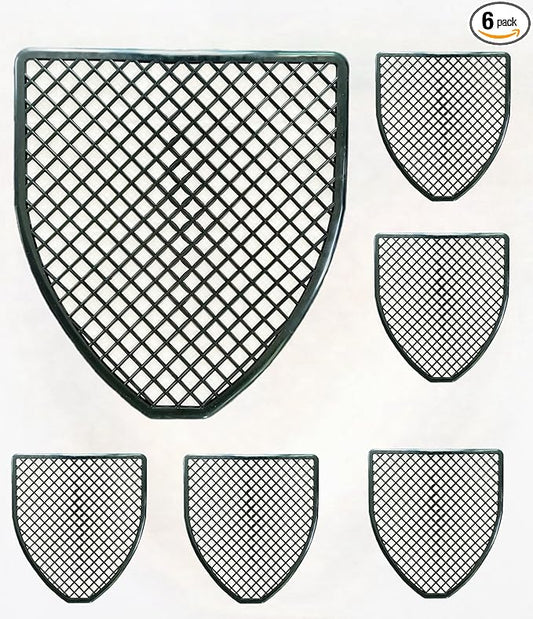 Urinal Mats (6,12,24 Pack) - Bathroom Urinal Mat for Floor - Black Commercial Splash Mats for Men's Restroom (6, Black)