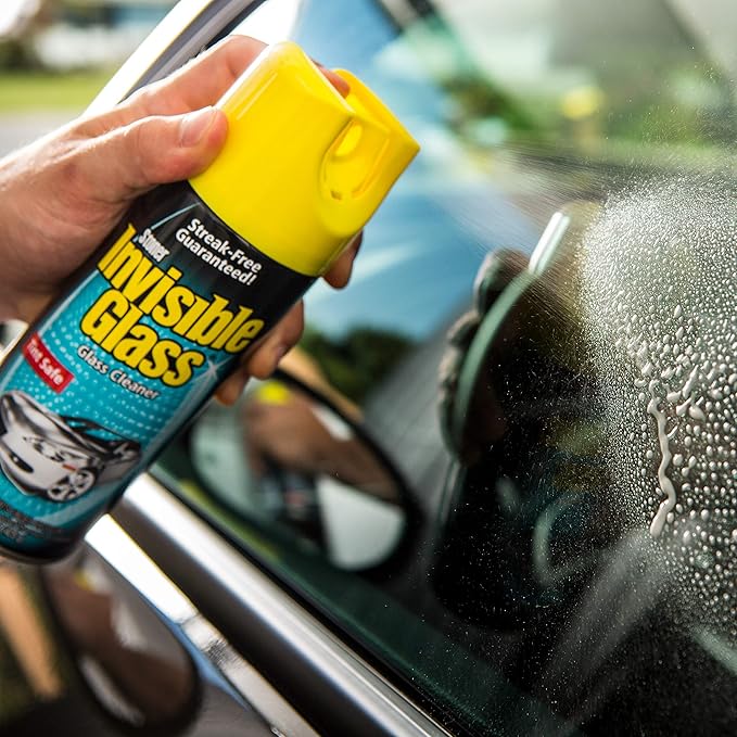Invisible Glass 91163-2PK Premium Aerosol Glass Cleaner Spray for Car Windshields and Windows, Automotive and Home Window Cleaner, Streak-Free, Ammonia-Free, Tint-Safe ?€? 15 oz (Pack of 2)