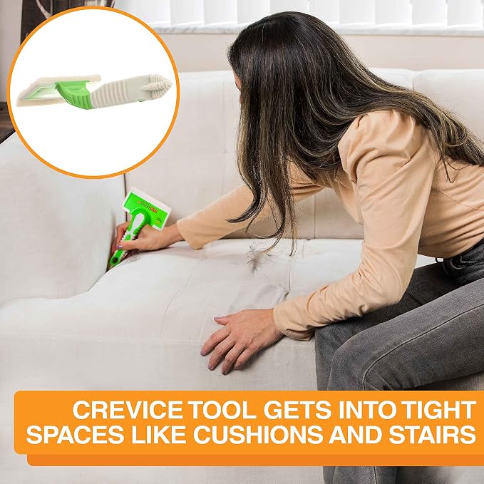 FurDozer Pet Hair Remover & Auto Detailing Tools - Cat & Dog Hair Remover for Carpets, Car Interiors, Couches, Bedding, & Pet Furniture (Green, (2 Pack) - X6) - Image 5