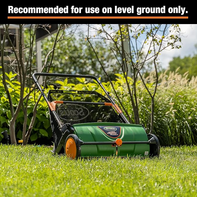 Scotts Outdoor Power Tools LSW70026S 26-Inch Push Lawn Sweeper, Black/Green