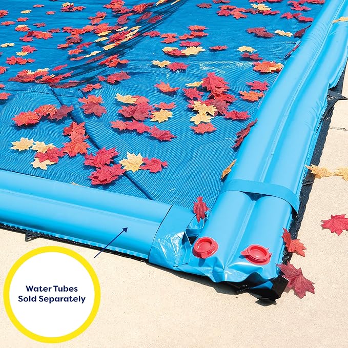 In The Swim 12' x 24' Rectangle Leaf Net Cover for Inground Swimming Pools - Removes Leaves, Sticks, and Small Debris from Your Winter Cover