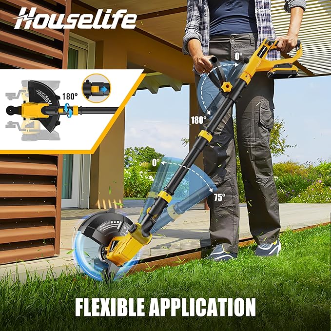 Cordless Weed Eater and Leaf Blower Combo Compatible with Dewalt 20V Max Battery(Battery Not Included), 12 Inch Weed Trimmer/String Trimmer with Auto-Feed, Lightweight 20V Leaf Blower Cordless