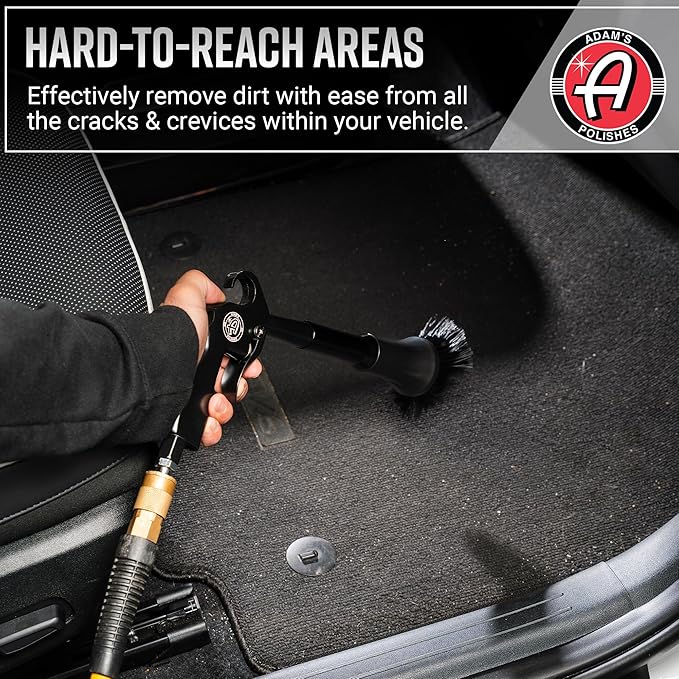Adam's Tornado Interior Cleaning Tool - Professional High Powered Air Blower Blaster Cleaning Blower Gun for Quick Auot Interior Car Detailing, Drying, Cleaning, Removing Dirt, Dust & Debris