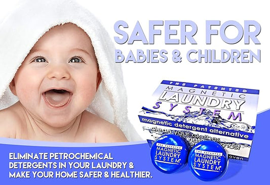 The Original MLS Laundry System – Patented and Proven Magnetic Laundry Detergent Alternative | Powder and Liquid Chemical-Free, Clear Scent, Sensitive Skin, Non-Toxic and Eco-Friendly