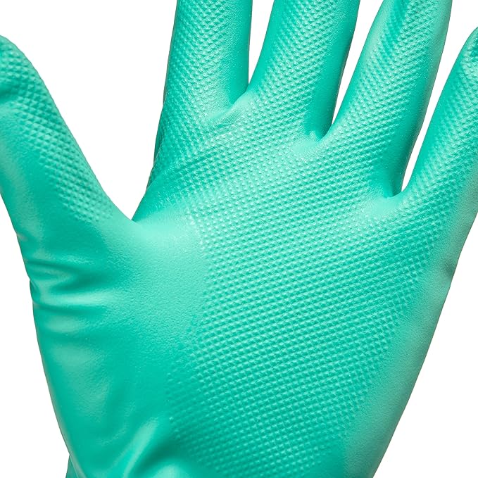 TUSKO PRODUCTS Best Nitrile Rubber Cleaning, Household, Dishwashing, Latex Free, Vinyl Free, Large (12 Pairs)
