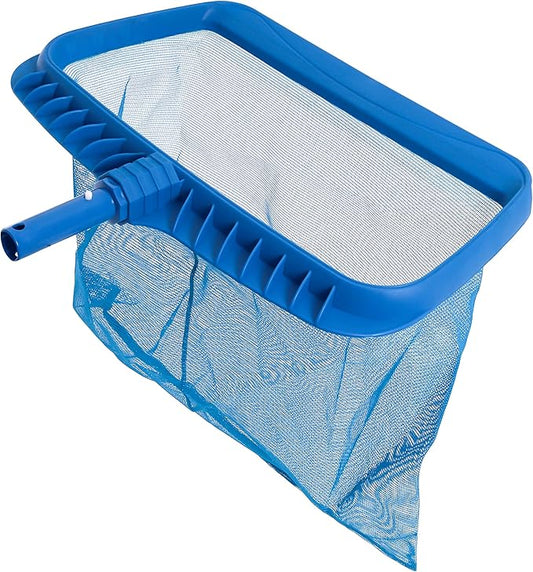 U.S. Pool Supply Professional Heavy Duty 20" Swimming Pool Leaf Rake with Deep 16" Net Bag - Fine Mesh Netting, Easy Scoop Edge - Fast Cleaning, Debris Pickup Removal, Fits Standard Swimming Pool Pole