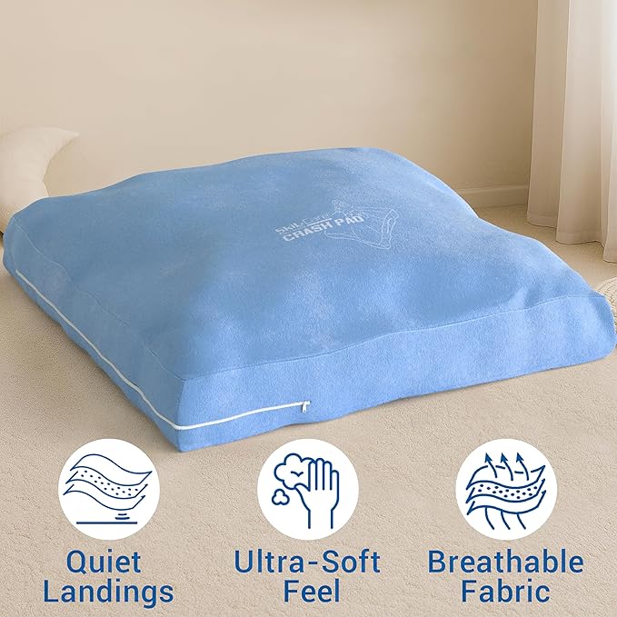 Skil-Care Crash Pad Replacement Cover, Cozy Cloth Fabric, Sensory Pad Cover Only, Soft Durable and Washable Fabric, Available 3'x4' 5'x5' 6'x8' 8'x8' Crash Mats, Cover Only
