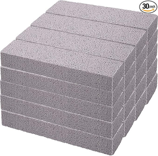 Chinco 30 Packs Pumice Stone for Cleaning, Scouring Pad Removing Stain Grime Without Leaving Scratches for Kitchen Oven Stove Home Bathroom Toilet Pool House Cleaning Supplies