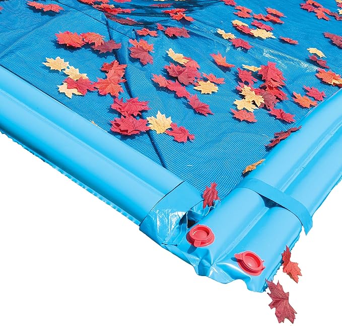 In The Swim 12' x 24' Rectangle Leaf Net Cover for Inground Swimming Pools - Removes Leaves, Sticks, and Small Debris from Your Winter Cover