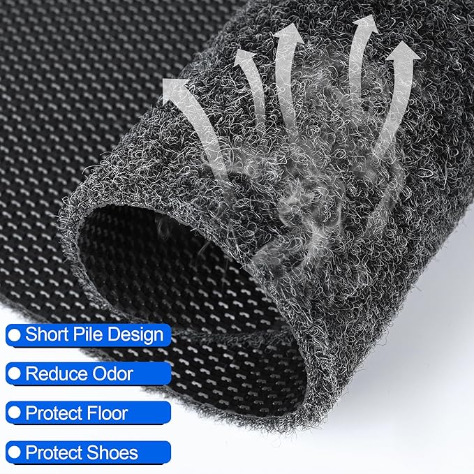 ToLanbbt 6PCS Urinal Mats for Men Bathroom Non-Slip Urinal Floor Mats Water Absorption Urinal Pads for Mens Room Disposable Commercial Toilet Urine Mats for Men’s Bathroom Restroom, Dark Gray
