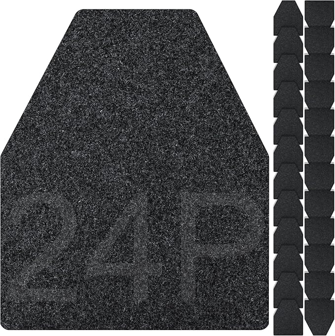 ToLanbbt 24PCS Urinal Mats for Men, Bathroom Non-Slip Urinal Floor Mats Water Absorption Urinal Pads for Mens Room Disposable Commercial Toilet Urine Pads for Men’s Bathroom Restroom, Dark Gray