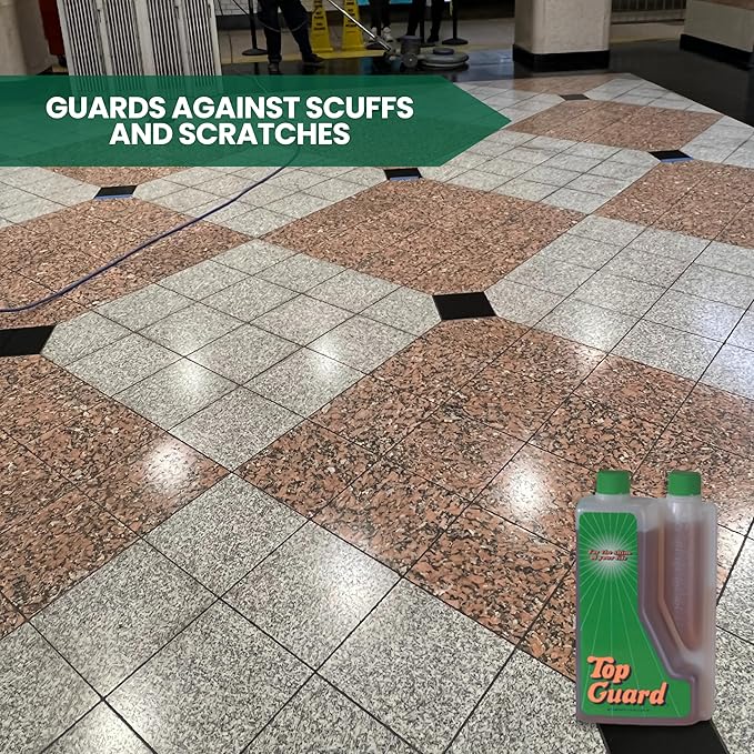 Industrial and Commercial Cleaning Supplies Floor Protection, Surface Shield, Creating a Lustrous Wet Look Shine Flooring Finish (6x1 Liter)