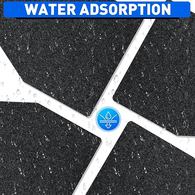 ToLanbbt 24PCS Urinal Mats for Men, Bathroom Non-Slip Urinal Floor Mats Water Absorption Urinal Pads for Mens Room Disposable Commercial Toilet Urine Pads for Men’s Bathroom Restroom, Dark Gray