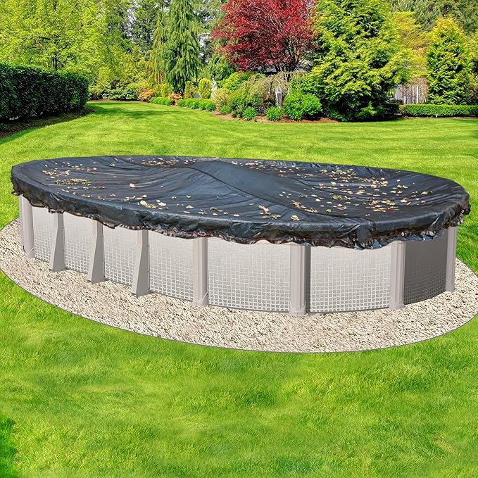 Doheny’s Professional Grade Leaf Nets for Above Ground Pools – 18' x 36' Oval – Makes Clean-Ups Fast – Lightweight, Versatile & Durable – Keeps Leaves Out