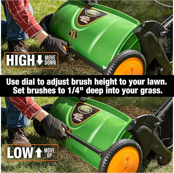Scotts Outdoor Power Tools LSW70026S 26-Inch Push Lawn Sweeper, Black/Green