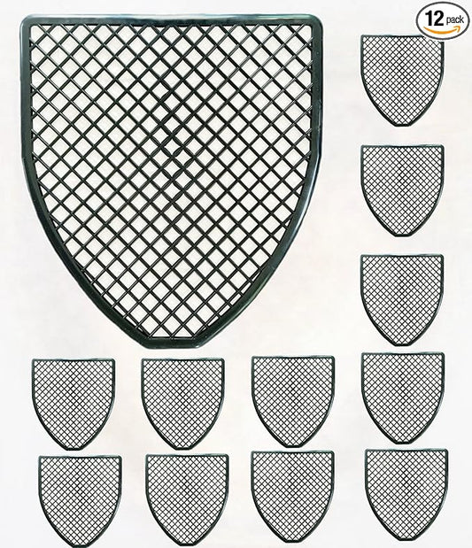Urinal Mats (6,12,24 Pack) - Bathroom Urinal Mat for Floor - Black Commercial Splash Mats for Men's Restroom (12, Black)
