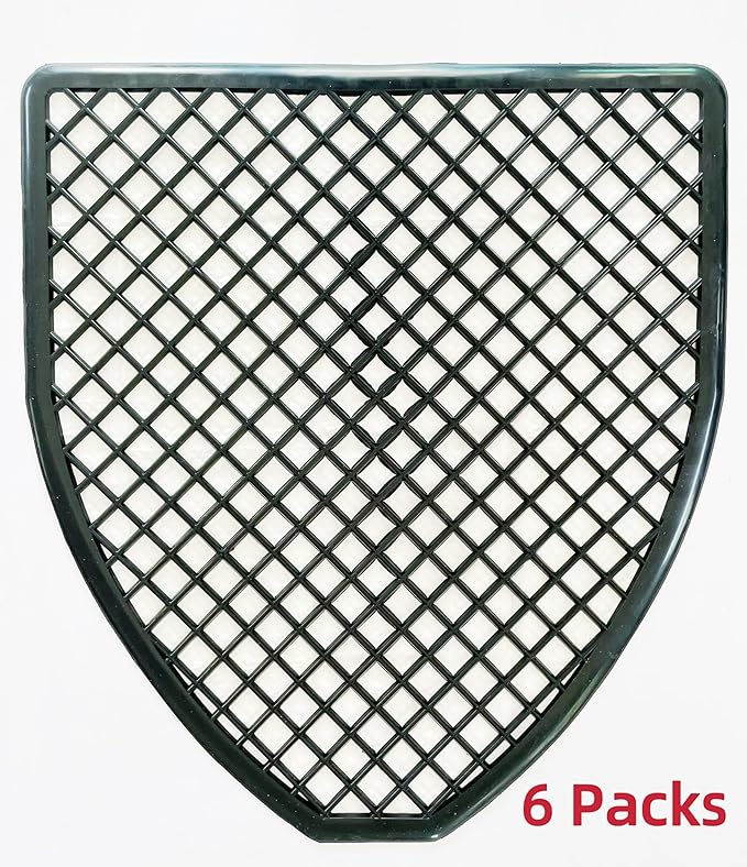 Urinal Mats (6,12,24 Pack) - Bathroom Urinal Mat for Floor - Black Commercial Splash Mats for Men's Restroom (6, Black)