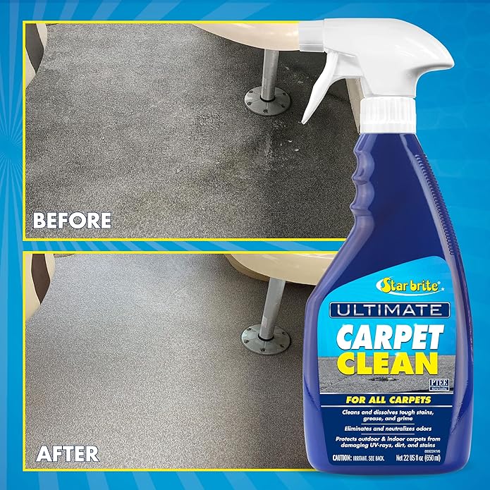 STAR BRITE Ultimate Carpet Clean Spray - High-Performance Marine Carpet Cleaner for Boats, Bass Boats - Removes Tough Stains & Odors - Easy to Use - Ideal for Car, Home, and RV (088922P)