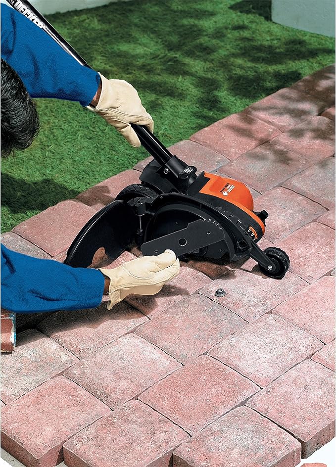 BLACK+DECKER Lawn Edger Trencher 2 in 1, 12 Amp 7.5 in. Electric Edger Lawn Tool for Landscaping and Trench Digger, 3 Height Settings, Corded (LE760FF)