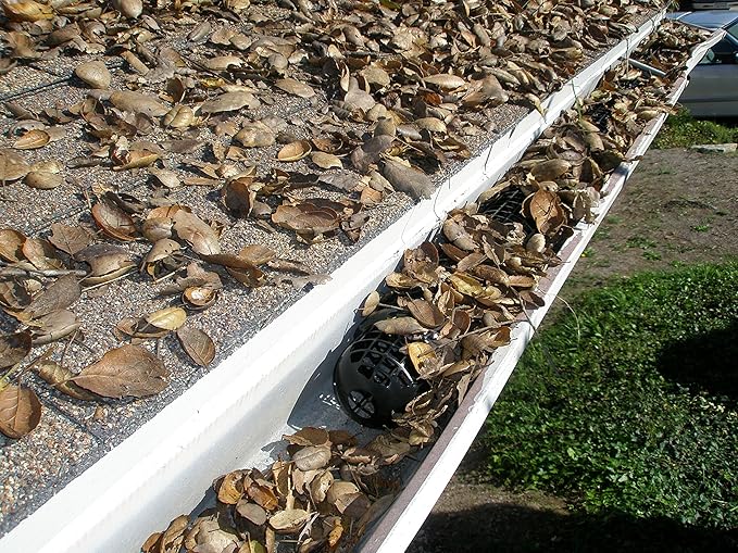 20 Gutter Cups Gutter Guards - 30 Feet Long - Best Gutter Cover Protection – Easy DIY Installation, no Tools Required – Stop Leaves and Pine Needles from Clogging Gutters