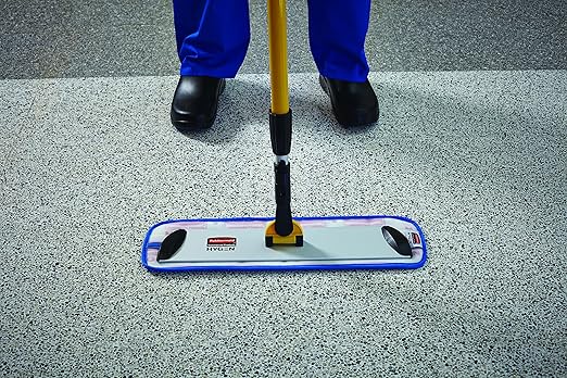 Rubbermaid Commercial Products HYGEN Microfiber Quick-Connect Mop Frame - 36 Inch, Silver, for Janitorial/Professional/Industrial Heavy-Duty Floor Cleaning/Mopping/Dusting, Plastic